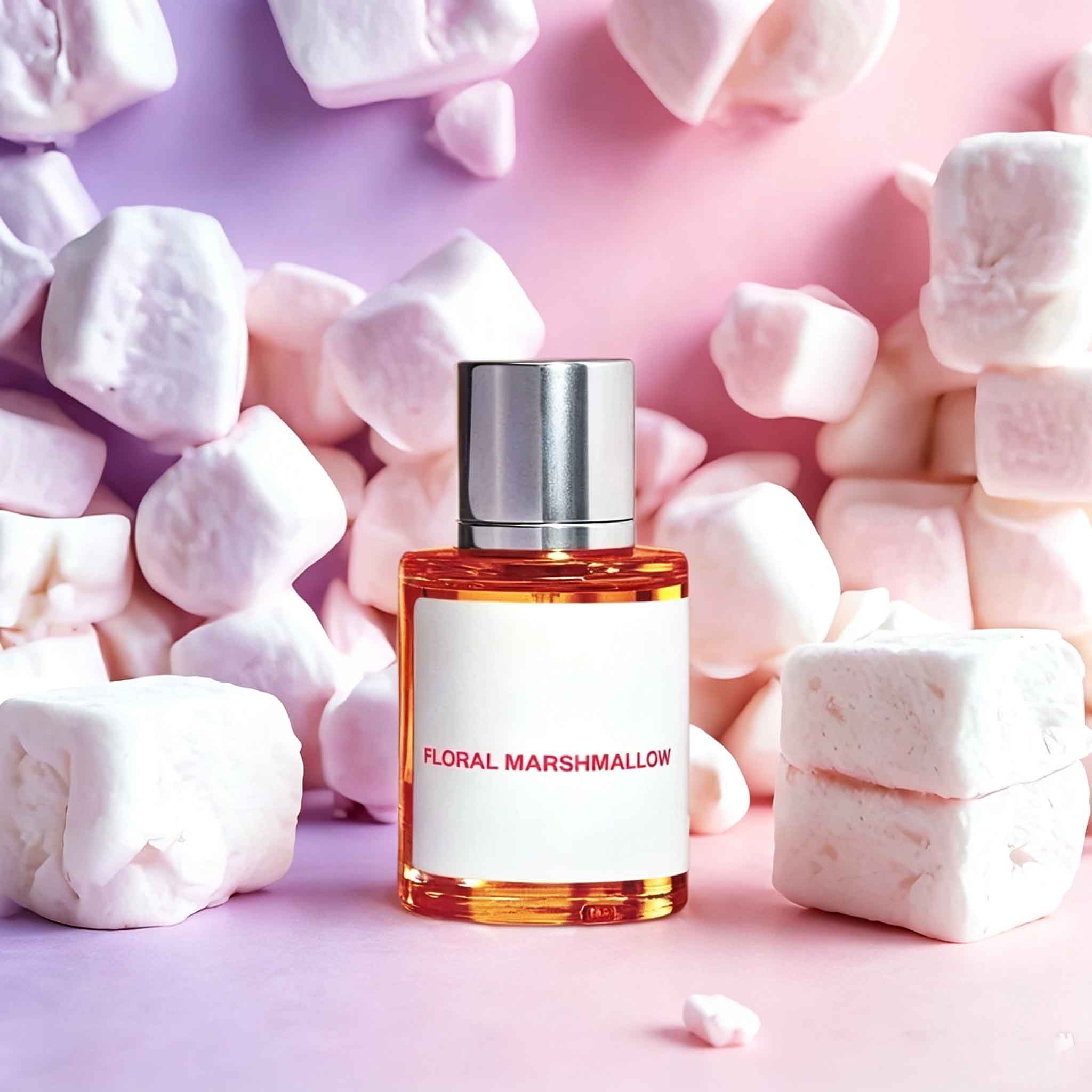 Perfume Fragrance Base - น้ำหอมฟลอรัล มาร์ชเมลโลว์ กลิ่นฟลอรัลคอตตอนแคนดี้ กลิ่นท็อปโน๊ตคือคอตตอนแคนดี้ น้ำมันดอกส้ม และมะกรูด