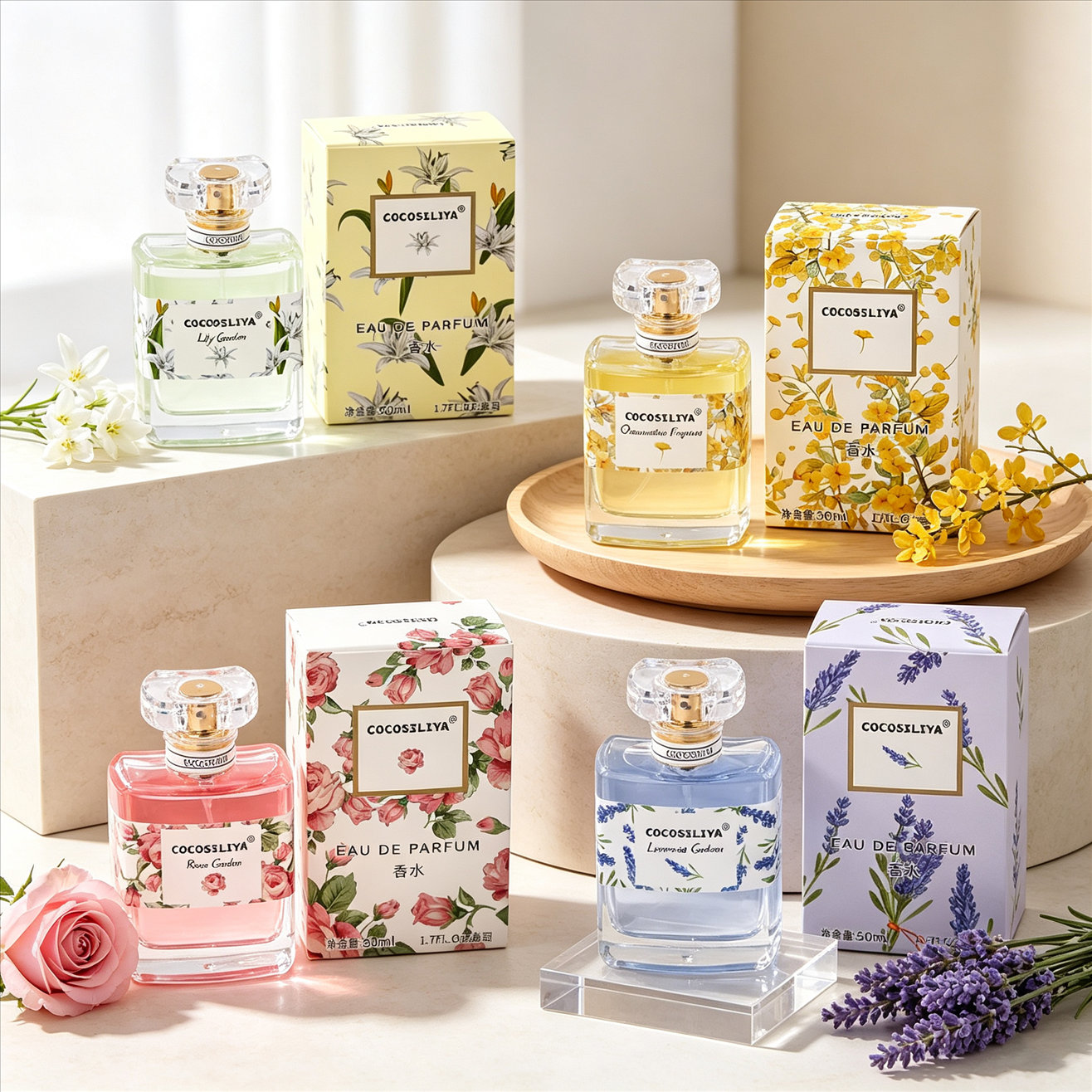 Perfume Lavender Fragrance - น้ำหอมสำหรับผู้หญิง ขนาด 1.7 ออนซ์ จำนวน 2