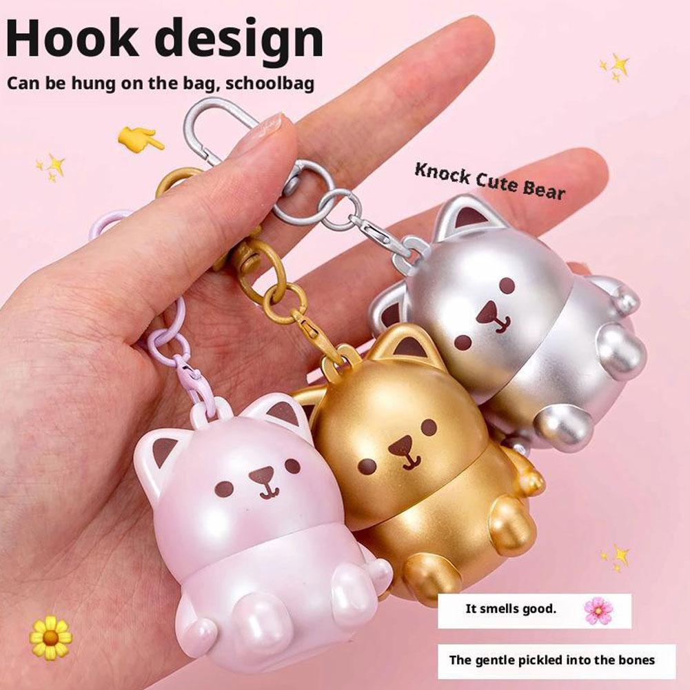 Perfume Fragrance For Girls - น้ำหอมแข็งรูปหมีน่ารัก ใช้ได้ทั่วร่างกาย พกพาสะดวก บาล์มแข็งสำหรับผู้หญิง เหมาะสำหรับการเดินทาง กลิ่นหอม