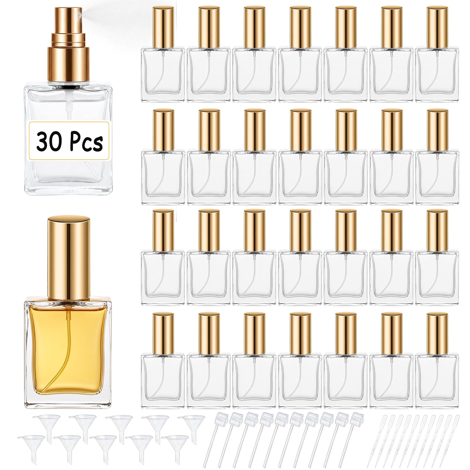 ขวดสเปรย์น้ำหอมแก้วใสคุณภาพสูง - Perfume Fragrance World Qahwa บทวิจารณ์และราคา